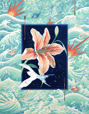 korean art, Incident Beyond the Window : Flower - DOKHBI ARTWORKS Han Hye Soo Mixed Media