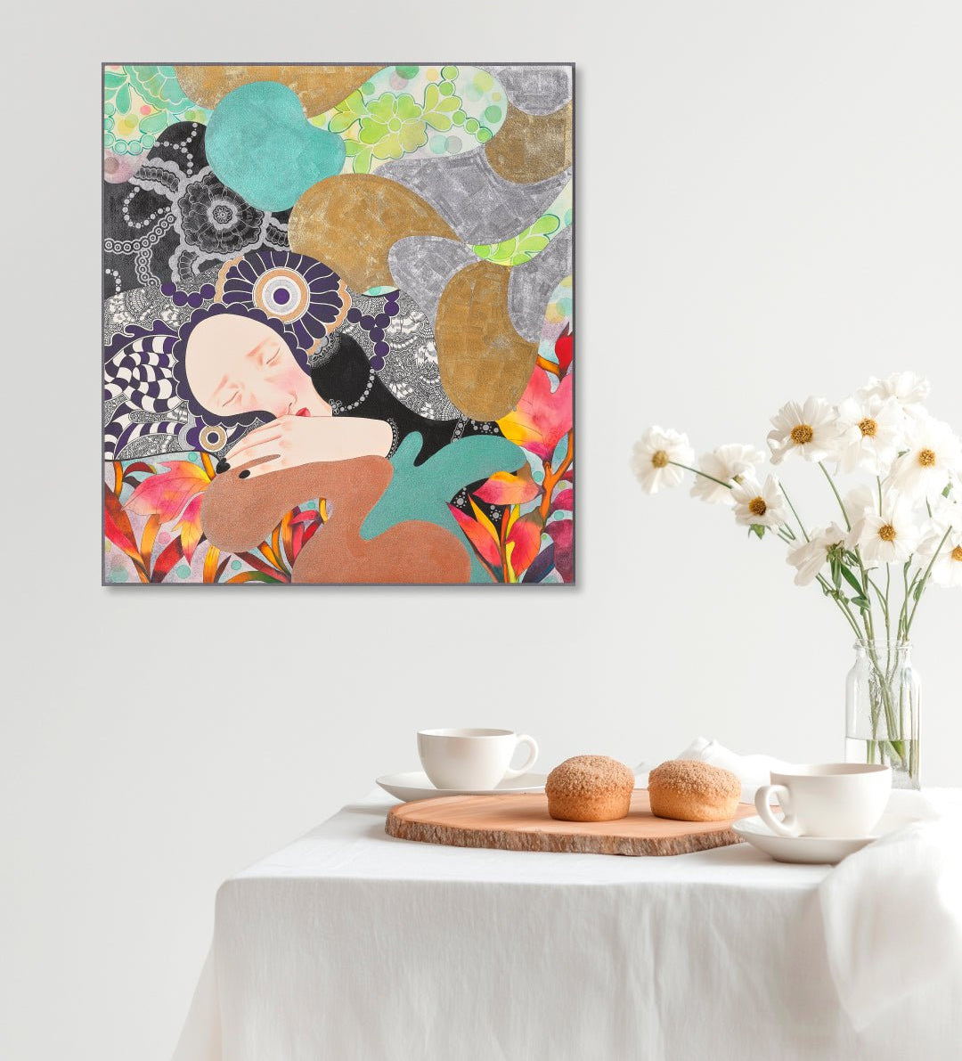 korean art, Insomnie - DOKHBI ARTWORKS Mixed Media Painting