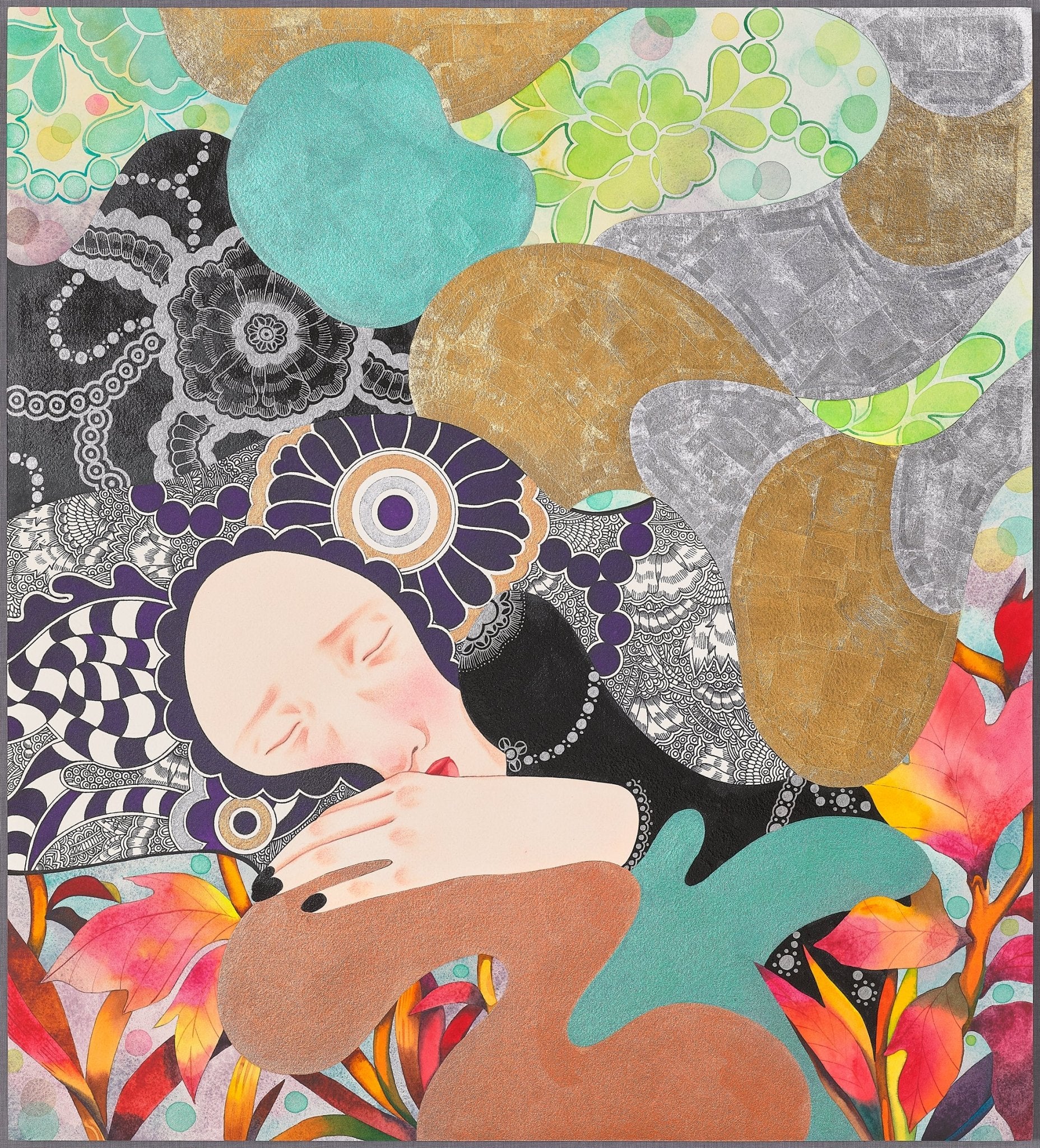 korean art, Insomnie - DOKHBI ARTWORKS Mixed Media Painting