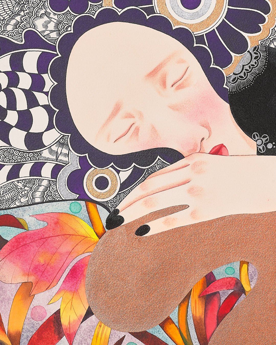 korean art, Insomnie - DOKHBI ARTWORKS Mixed Media Painting