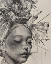 INSTG Series#D2552 close-up detail, graphite pencil texture by Korean artist Lee.K