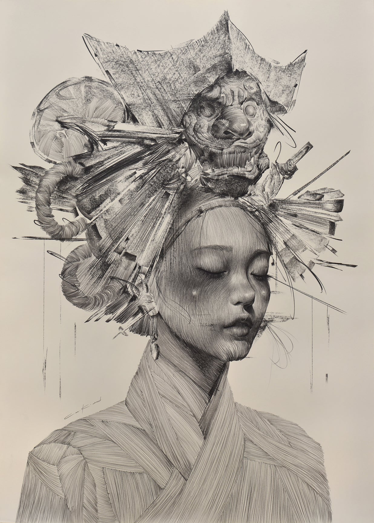 korean art, INSTG SeriesD2552 - DOKHBI ARTWORKS Lee.K Painting