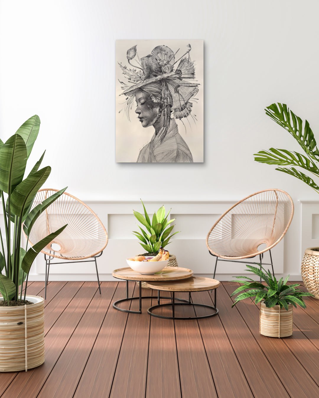 Korean contemporary graphite drawing INSTG Series#D2554 by Lee.K, interior wall art decor