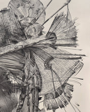 INSTG Series#D2554 surface detail - graphite on paper by Lee.K, Korean fine art 2025