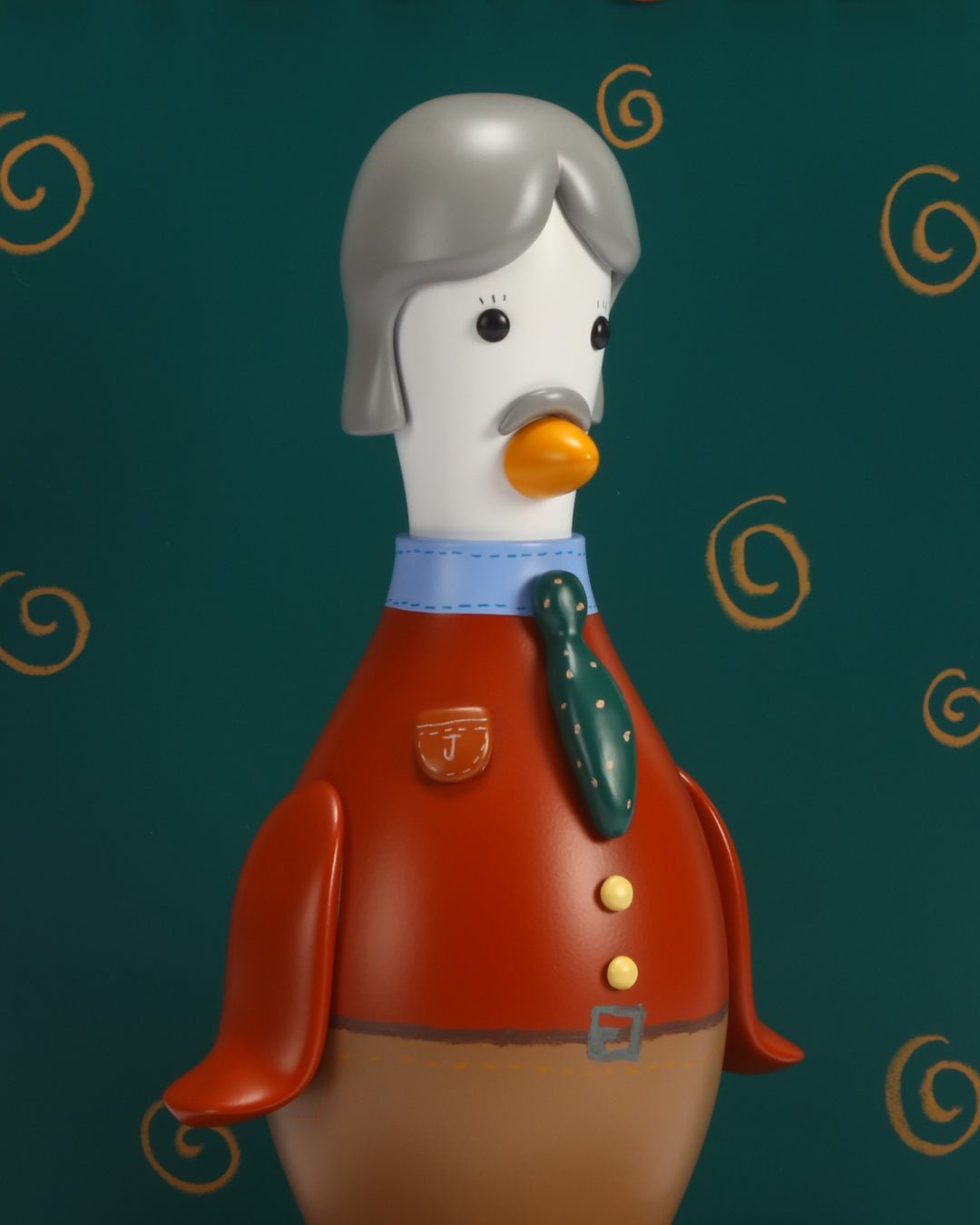 korean art, Jim (Classic Man) - DOKHBI Jung Seyoon Mixed Media Sculptures & Statues