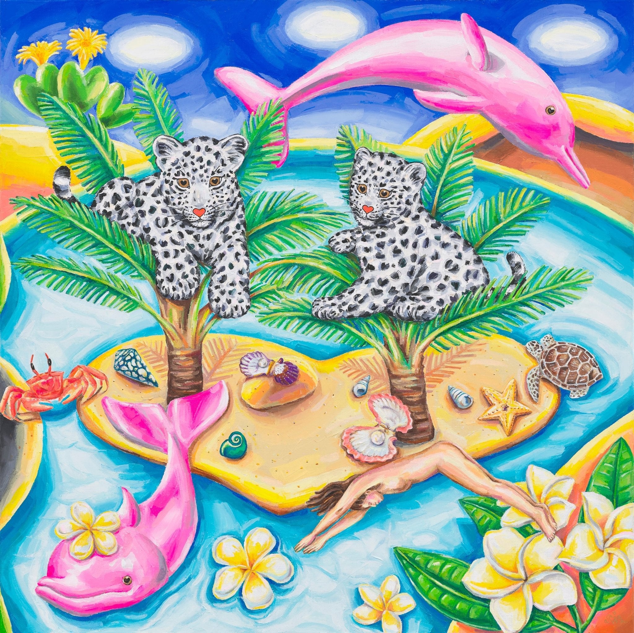 korean art, Journey to Paradise - DOKHBI Aira Choi ARTWORKS Painting