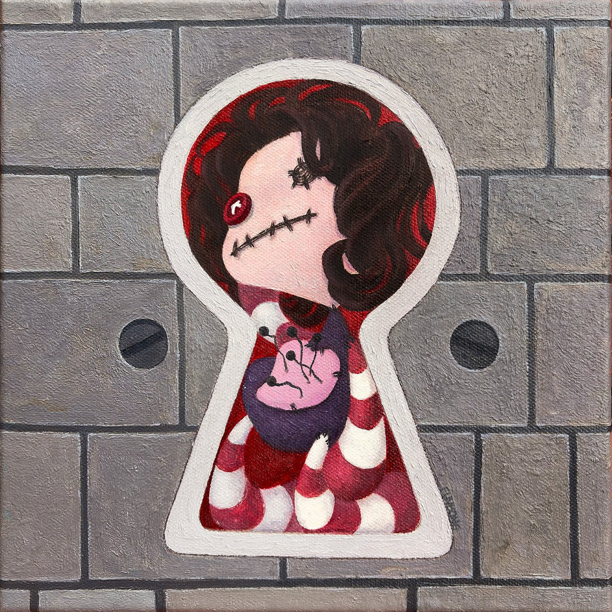 korean art, keyhole - DOKHBI $1000 ARTWORKS EunBong