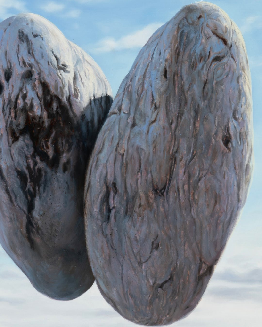 Kiss close-up detail, Oil on canvas texture by artist Park Jung Yong 2024