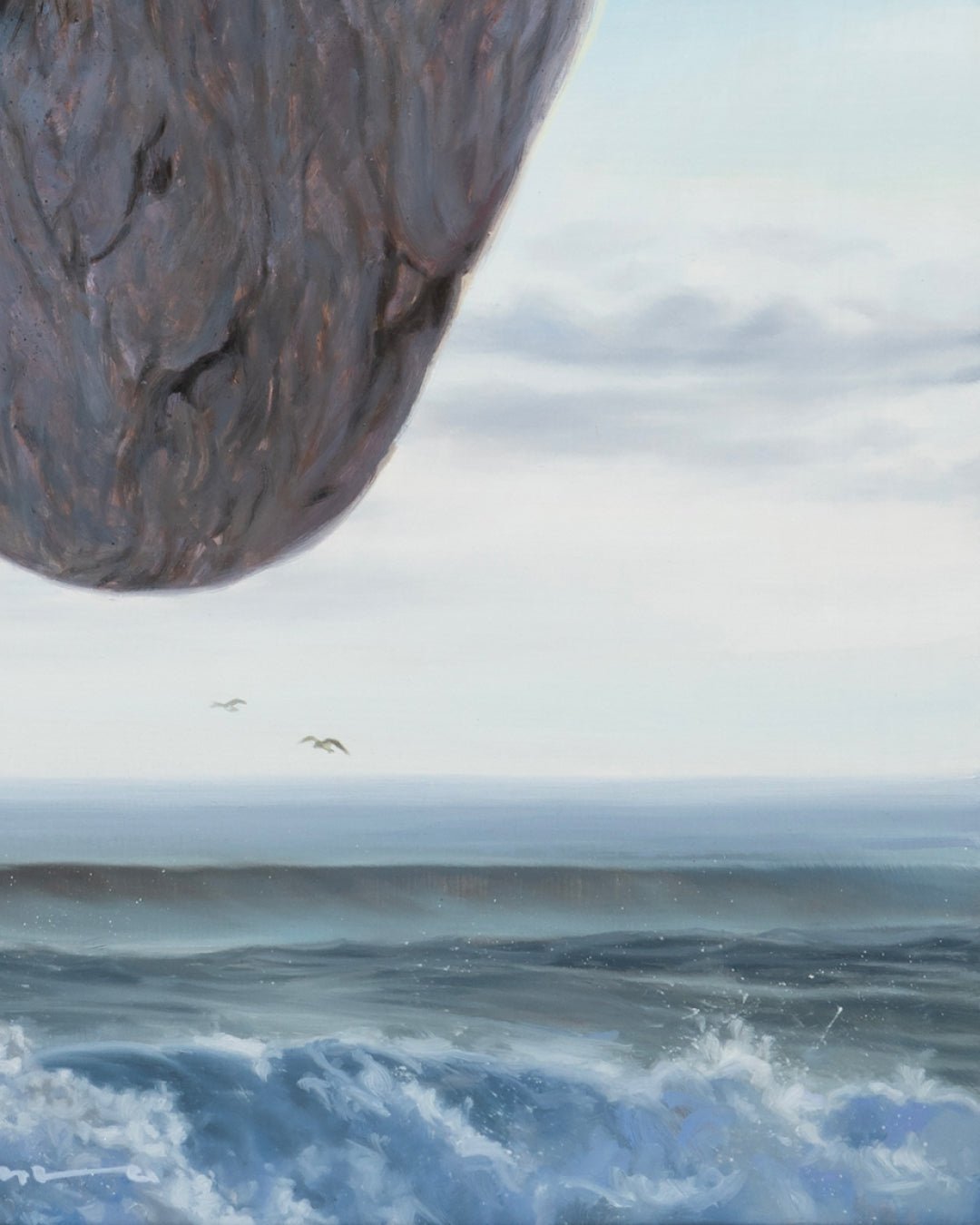 Kiss surface detail - Oil on canvas by Park Jung Yong, Korean fine art 2024