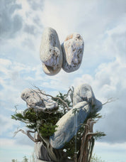 Kiss - Oil on canvas 116.8×90.9cm by Park Jung Yong, Korean Contemporary Art 2023