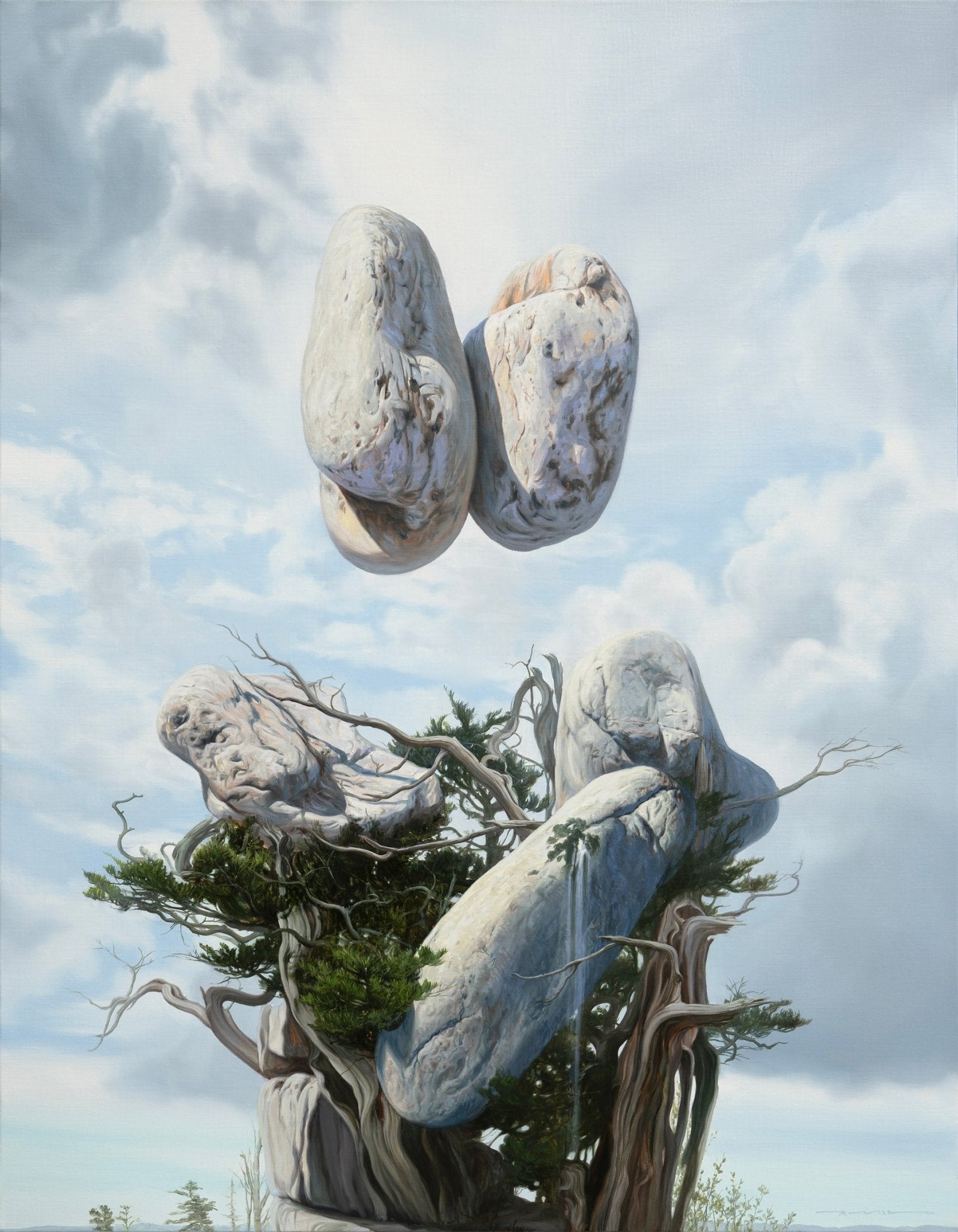 Kiss - Oil on canvas 116.8×90.9cm by Park Jung Yong, Korean Contemporary Art 2023