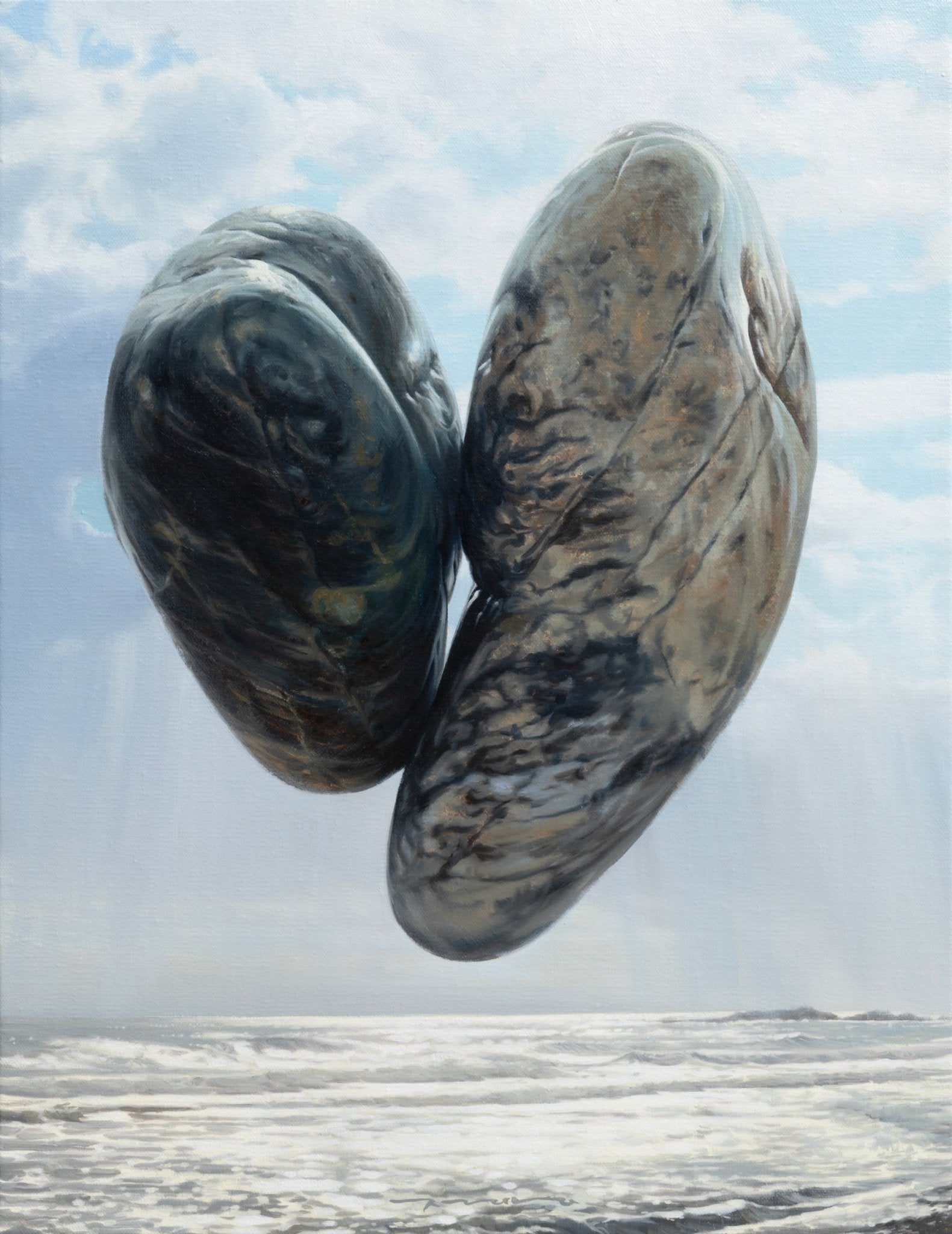 Kiss - Oil on canvas 53.0×40.9cm by Park Jung Yong, Korean Contemporary Art 2024