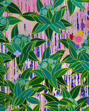 The Value of Now, Treasured Moments surface detail - acrylic gouache on canvas by LILY, Korean fine art 2024