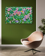 Korean contemporary painting The Value of Now, Treasured Moments by LILY, interior wall art decor