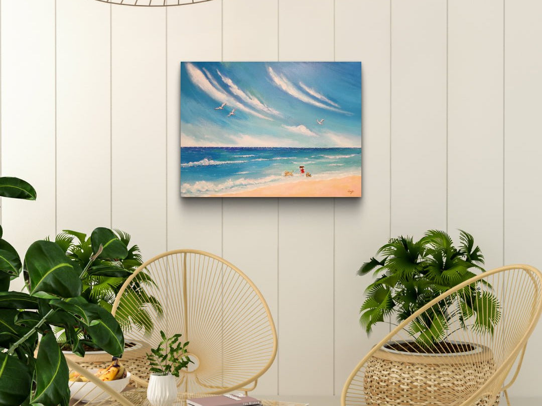 korean art, Let's walk together 1 - DOKHBI ARTWORKS Mint Painting