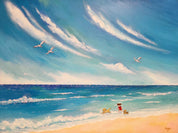 korean art, Let's walk together 1 - DOKHBI ARTWORKS Mint Painting