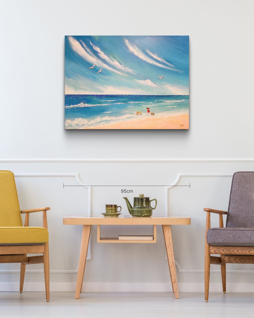 korean art, Let's walk together 1 - DOKHBI ARTWORKS Mint Painting