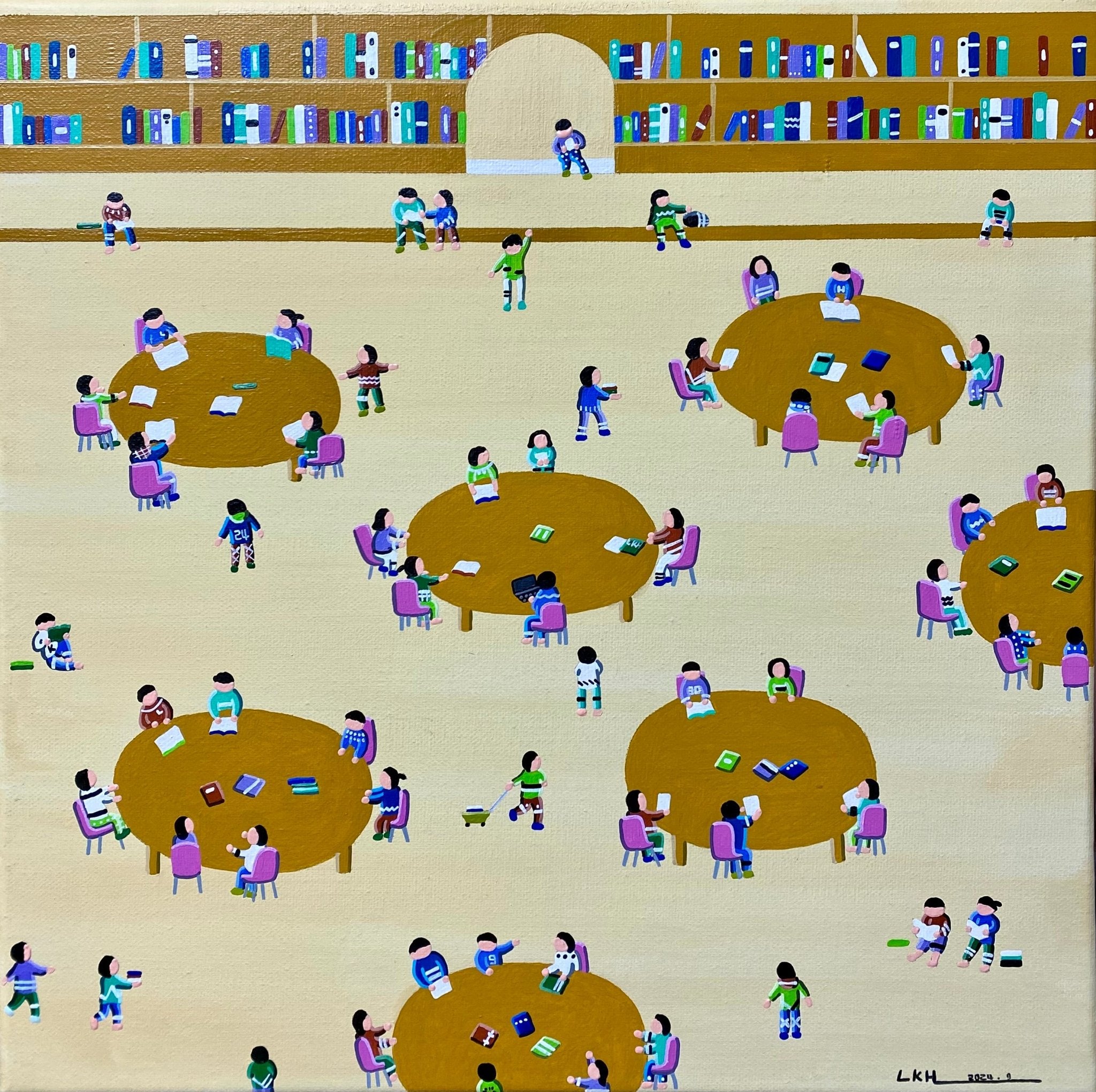 korean art, Library - DOKHBI $1000 ARTWORKS Lee Kyoung Hyun