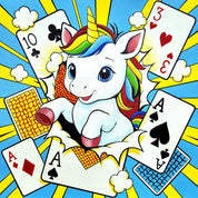 korean art, LOVE I - DOKHBI ARTWORKS Jeon Byung Taek Painting ARTWORKS dokkaebi dokebi k - art LOVE I - Oil on Canvas 50x50cm by Jeon Byung Taek, Korean Contemporary Art 2026 DOKHBI