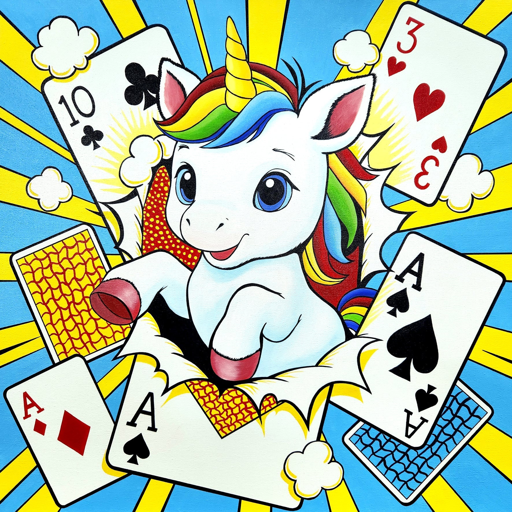 korean art, LOVE I - DOKHBI ARTWORKS Jeon Byung Taek Painting ARTWORKS dokkaebi dokebi k - art LOVE I - Oil on Canvas 50x50cm by Jeon Byung Taek, Korean Contemporary Art 2026 DOKHBI