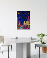 korean art, Making a Wish - DOKHBI ARTWORKS Mixed Media Painting