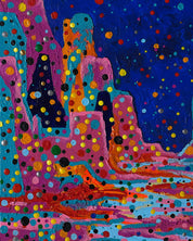 korean art, Making a Wish - DOKHBI ARTWORKS Mixed Media Painting