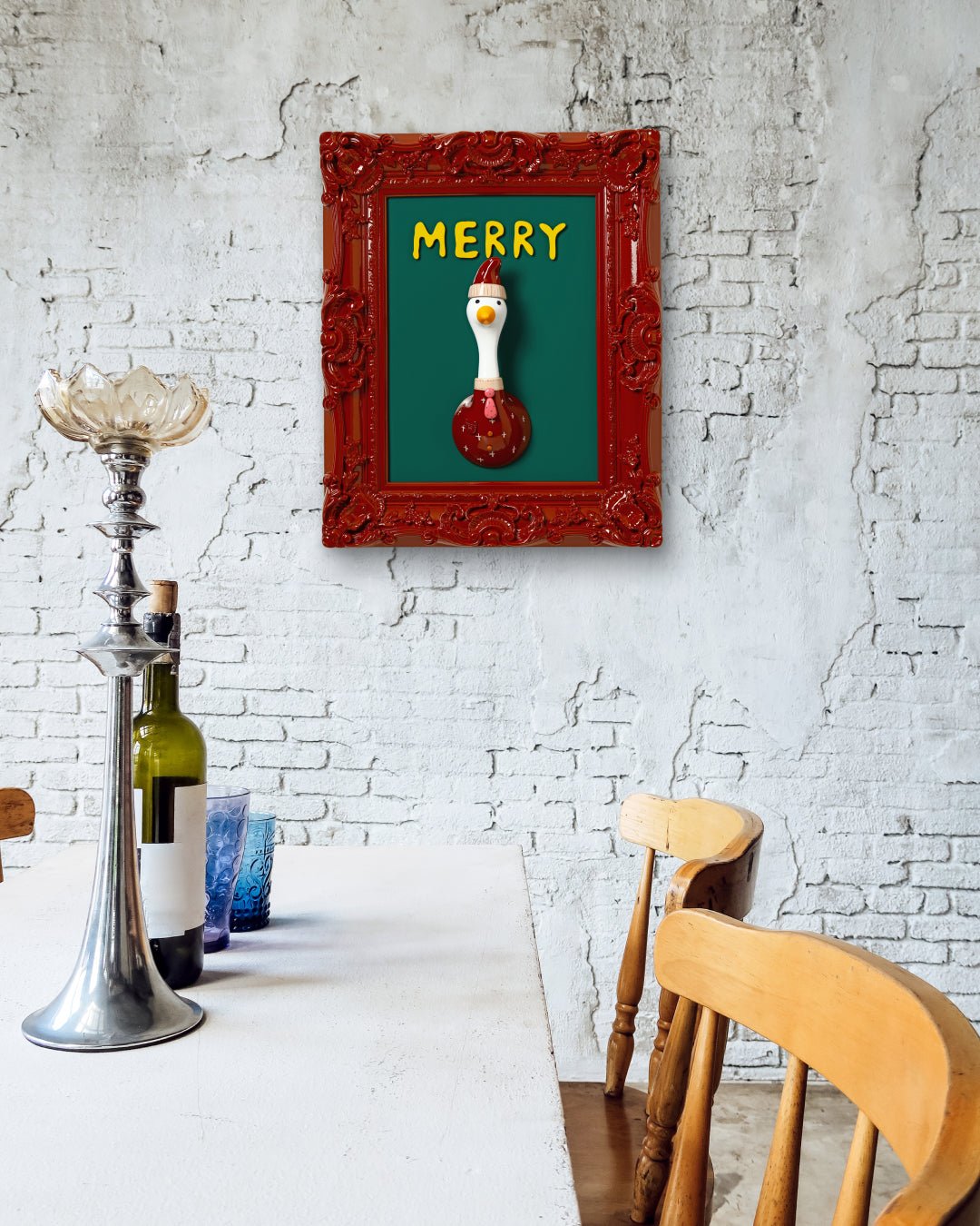 korean art, MERRY - DOKHBI ARTWORKS Jung Seyoon Mixed Media ARTWORKS dokkaebi dokebi k - art MERRY DOKHBI