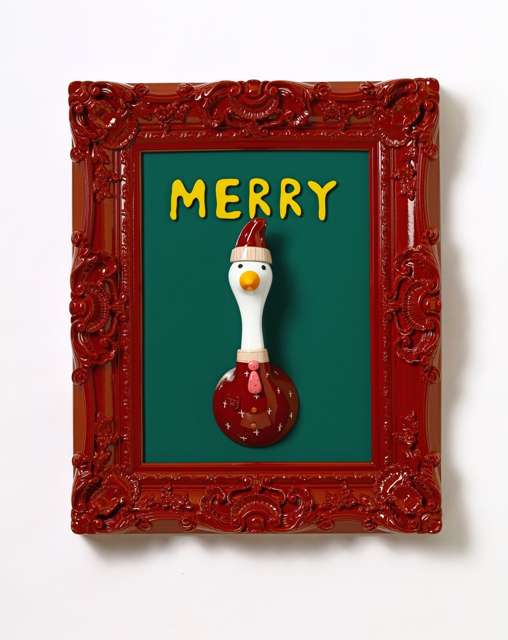MERRY - Acrylic on Resin 45x55x11cm by Jung Seyoon, Korean Contemporary Sculpture 2023