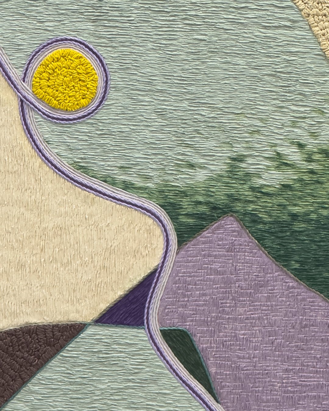 Morning close-up detail, Hanji Bimji traditional Korean paper texture by artist Lee Yu-mi (Haerang)