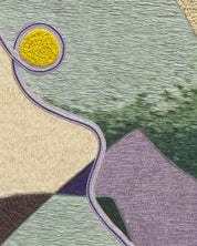 Morning close-up detail, Hanji Bimji traditional Korean paper texture by artist Lee Yu-mi (Haerang)