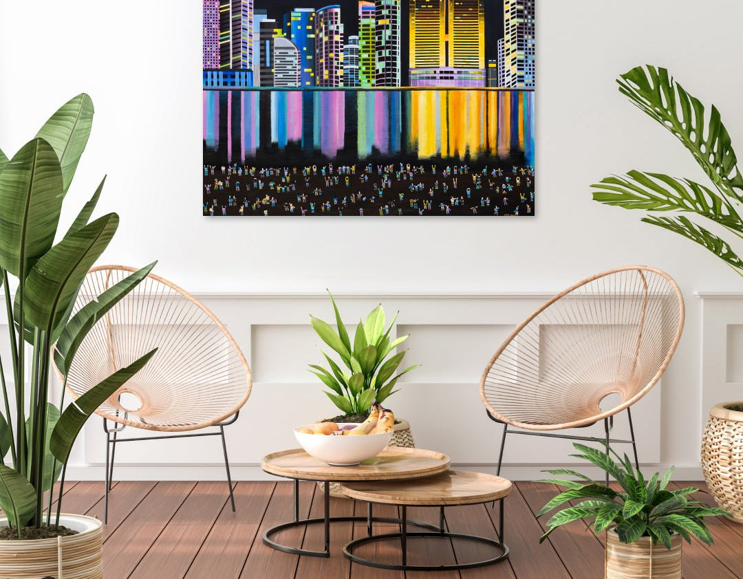 korean art, Nightscape - DOKHBI ARTWORKS Lee Kyoung Hyun Painting