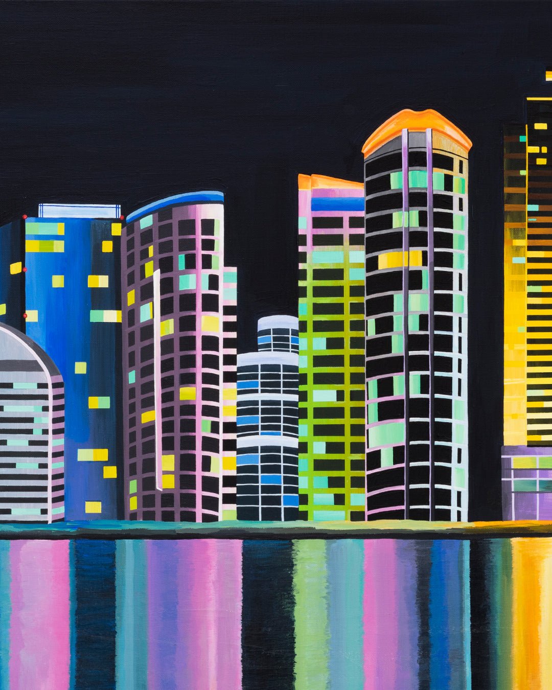 korean art, Nightscape - DOKHBI ARTWORKS Lee Kyoung Hyun Painting