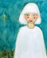 On Our Hope close-up detail, brushwork texture by Korean artist Jineui Heo