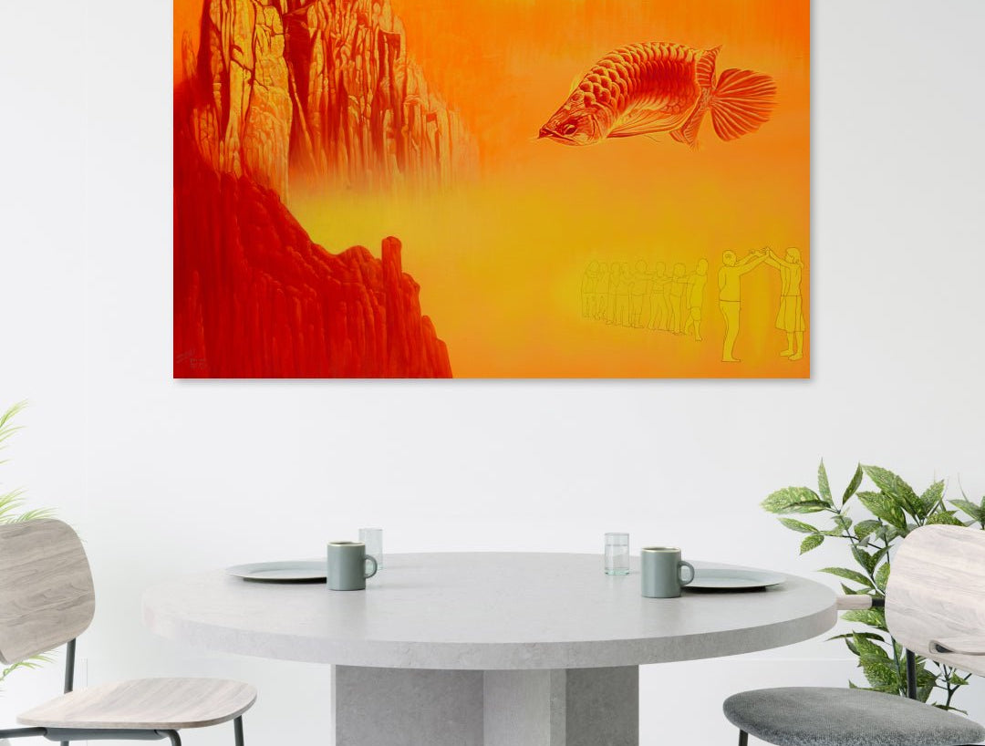 korean art, One’s wish - DOKHBI ARTWORKS Lee Doo Ri Painting