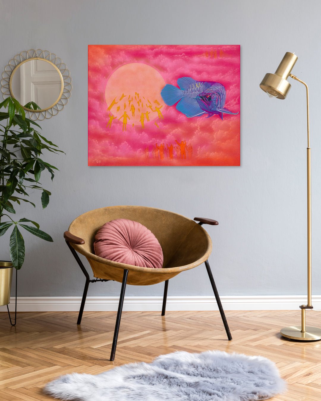 korean art, One’s wish - DOKHBI ARTWORKS Lee Doo Ri Painting