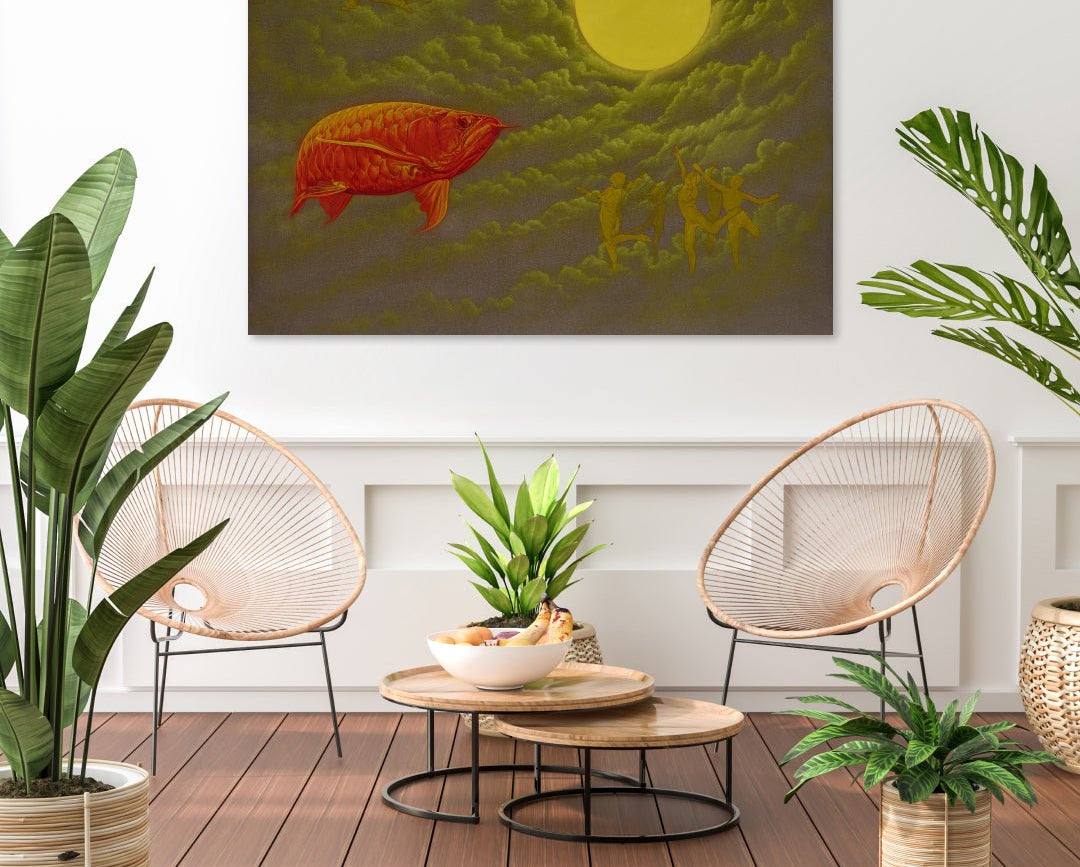 korean art, One’s wish - DOKHBI ARTWORKS Lee Doo Ri Painting