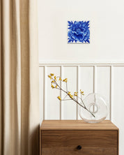 Peonies II by CHOI WONSUN displayed in modern living room, original Korean ceramic art 2024