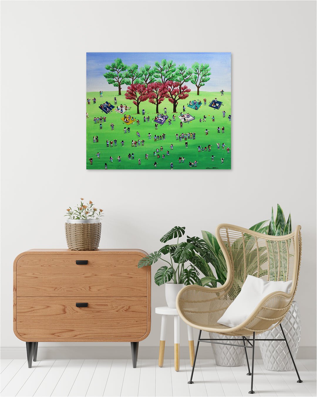 korean art, Picnic - DOKHBI ARTWORKS Lee Kyoung Hyun Painting