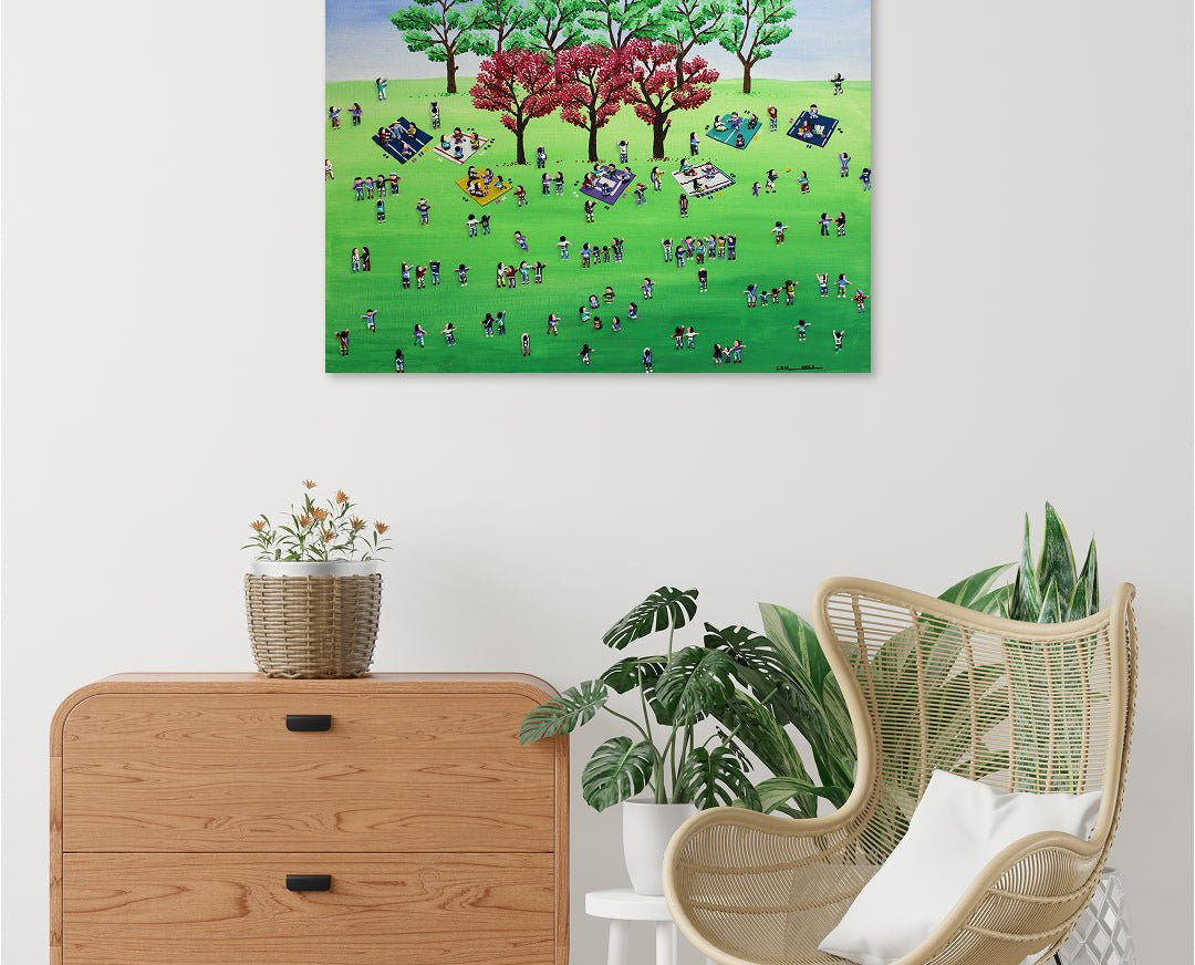 korean art, Picnic - DOKHBI ARTWORKS Lee Kyoung Hyun Painting