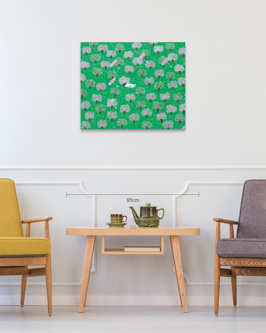 korean art, Picnic - DOKHBI ARTWORKS Painting Shim Bong Min ARTSy dokkaebi dokebi