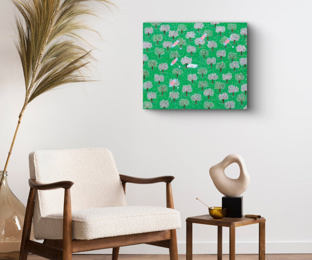 korean art, Picnic - DOKHBI ARTWORKS Painting Shim Bong Min