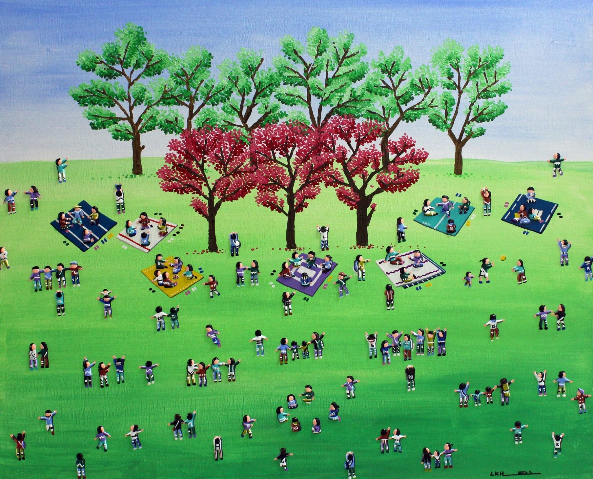 korean art, Picnic - DOKHBI ARTWORKS Lee Kyoung Hyun Painting