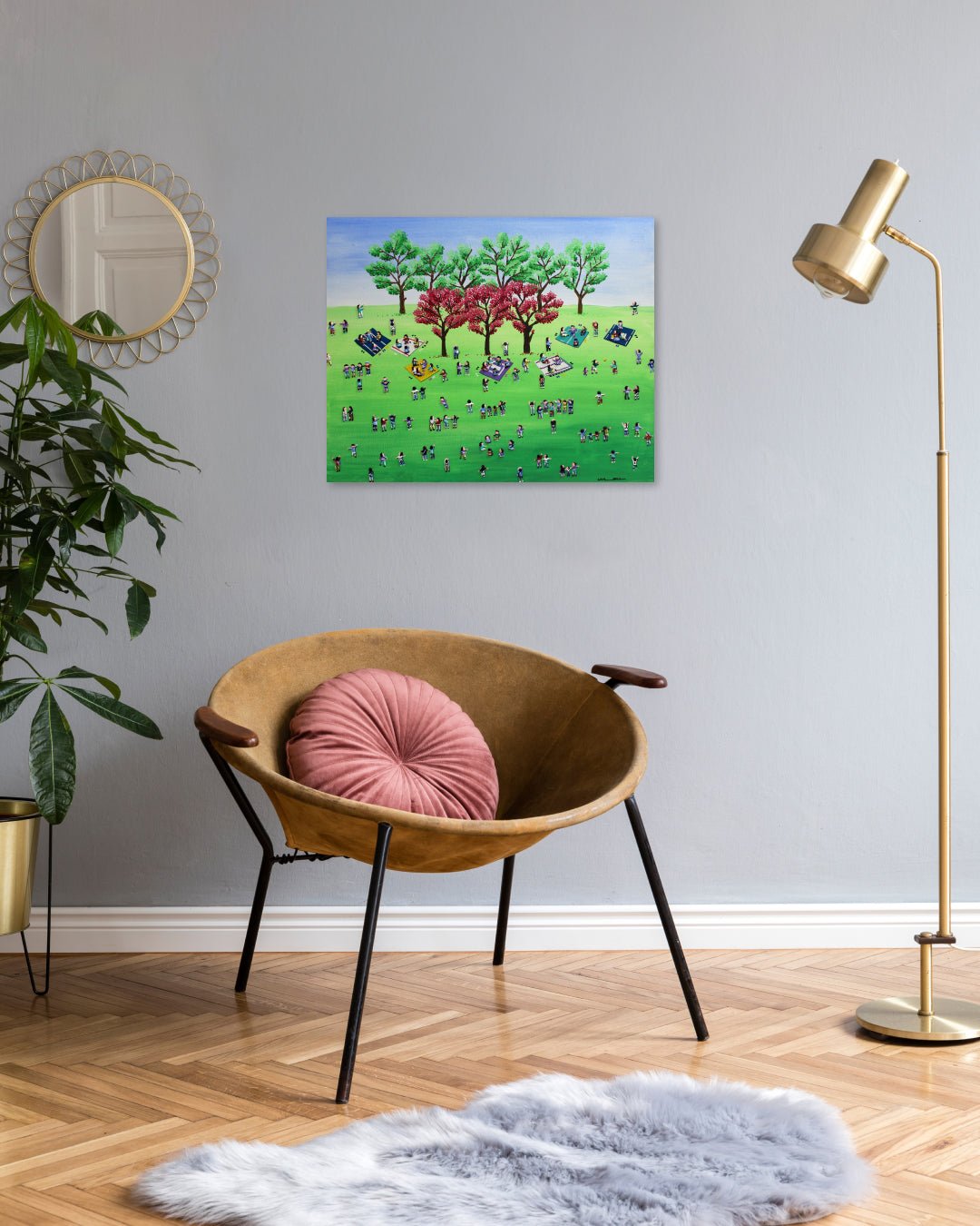 korean art, Picnic - DOKHBI ARTWORKS Lee Kyoung Hyun Painting