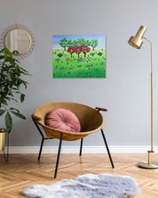 korean art, Picnic - DOKHBI ARTWORKS Lee Kyoung Hyun Painting