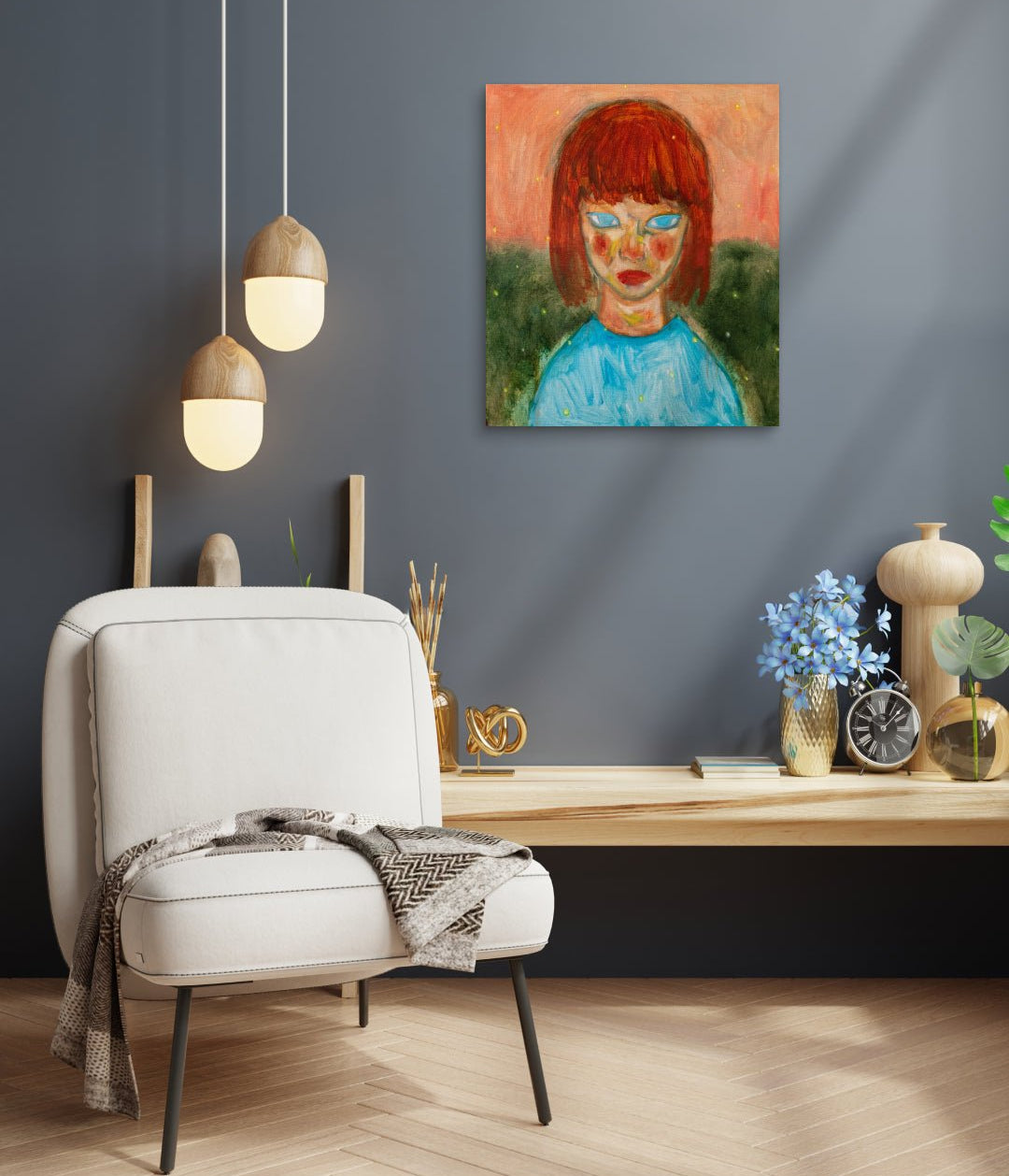 korean art, Pink Night - DOKHBI $1000 ARTWORKS Jineui Heo ARTWORKS dokkaebi dokebi k - art Pink Night DOKHBI