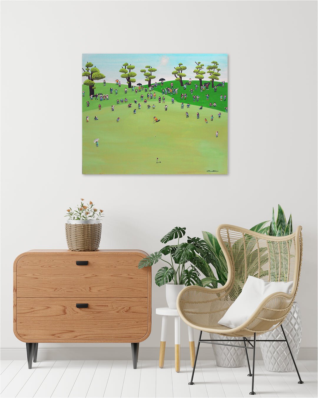 korean art, Play golf - DOKHBI ARTWORKS Lee Kyoung Hyun Painting