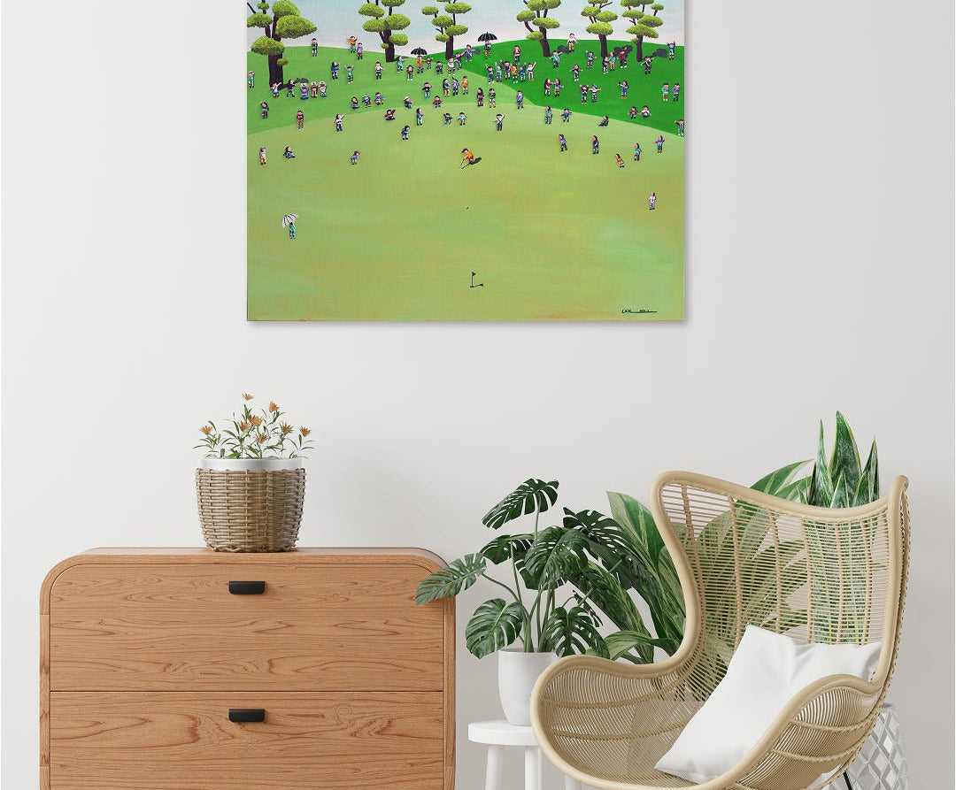 korean art, Play golf - DOKHBI ARTWORKS Lee Kyoung Hyun Painting