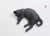 PoppyCat-2019-B_26 - Handbuilt Stoneware on Korean Paper 53x73cm by KIM YEO OK, Korean Contemporary Ceramic Art 2019