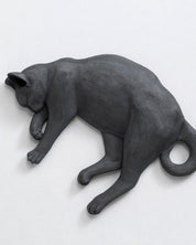 PoppyCat-2019-B_26 close-up detail, handbuilt stoneware on Korean paper texture by KIM YEO OK