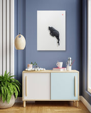 Korean contemporary ceramic art PoppyCat-2019-B_30 by KIM YEO OK, interior wall art decor